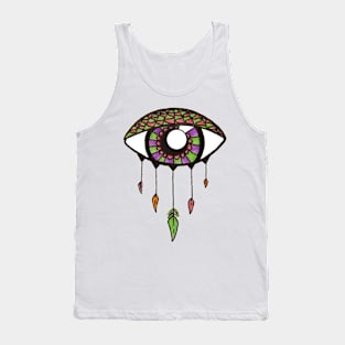 Boho Eye - Green, Purple and Pink Tank Top